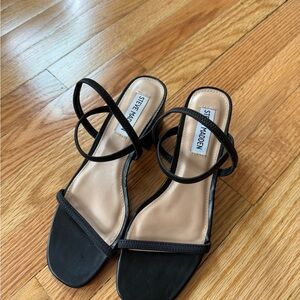 Steve Madden Black Heeled Sandals